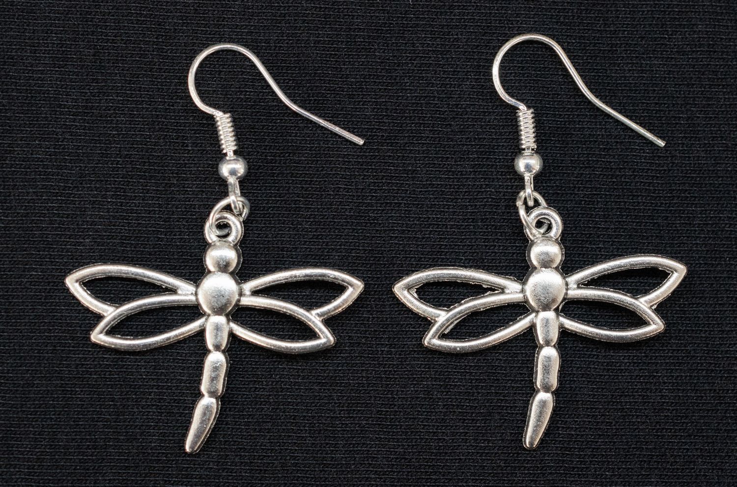 Dragonfly Earrings Miniblings Dangle Insect Odonata Animal Silver Metal