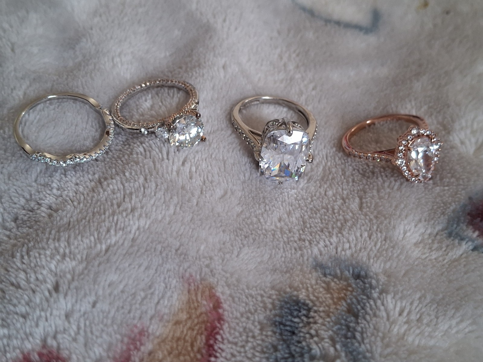 4 Women S925 Silver Rings BUNDLE Wholesale Jewelry