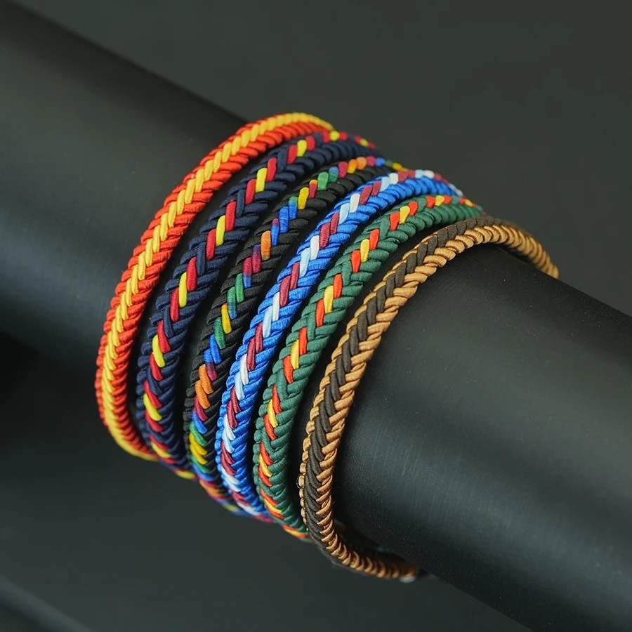 Unisex Handmade Braided String Bracelet Ethnic Lucky Thread Gift