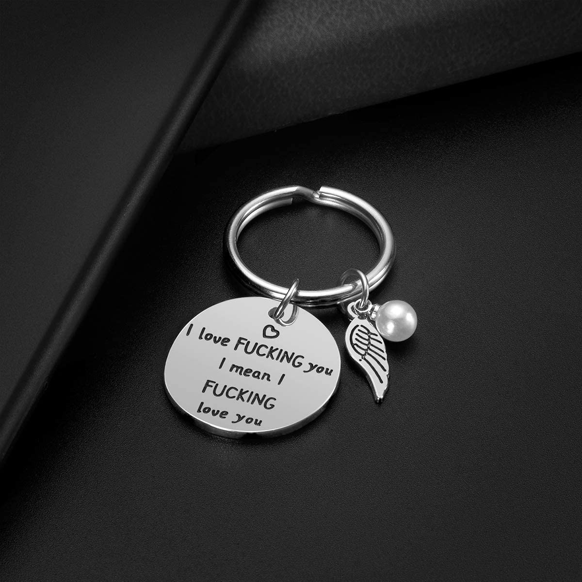 To My Love Couple Keychain To My Wife Necklace Girlfriend Wife Anniversary Gifts