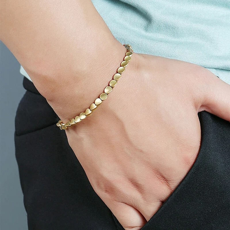 Handmade Tibetan Buddhist Braided Copper Beads Cotton String Women Men Bracelet