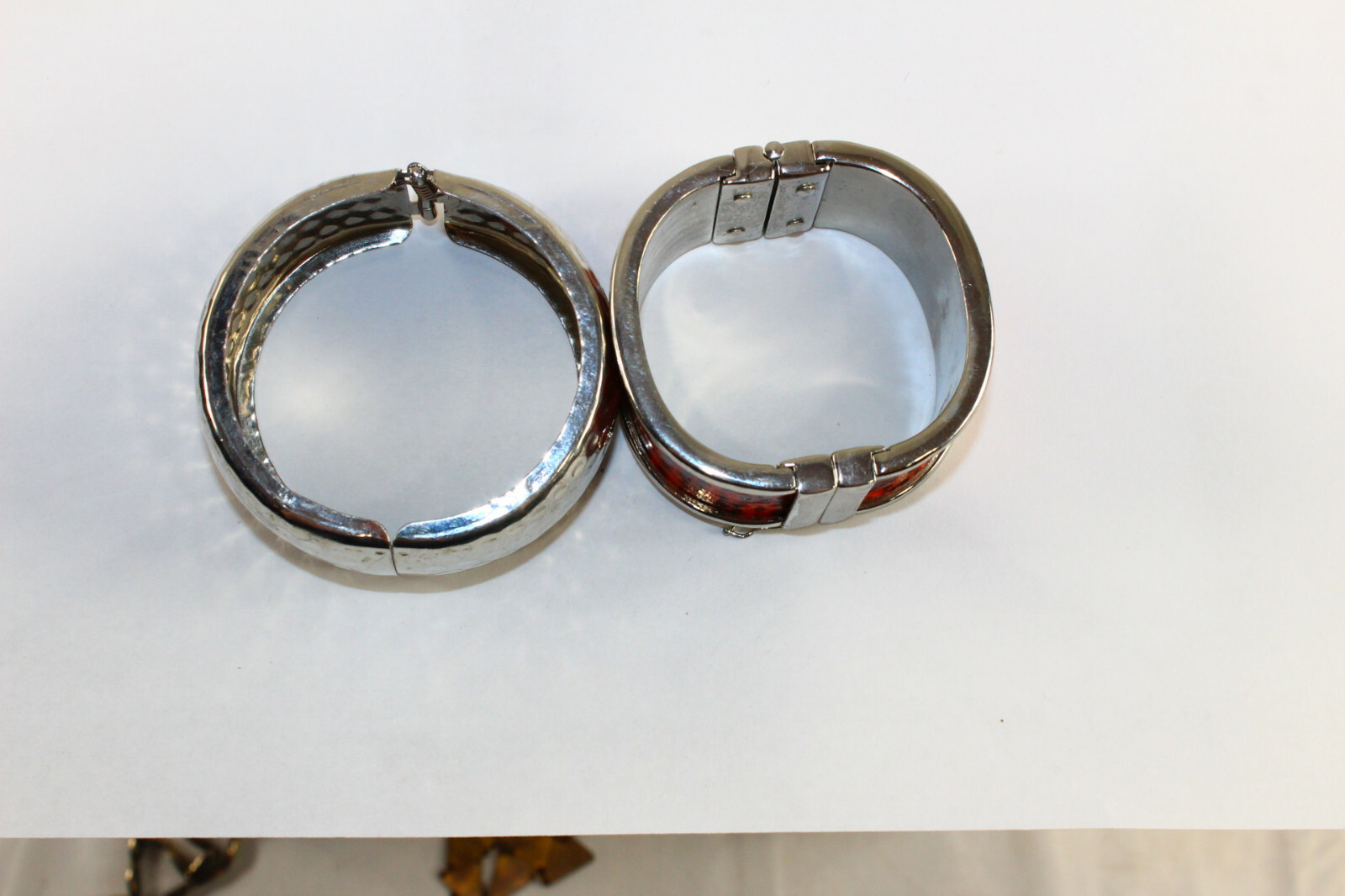 3 Heavy Chunky Wide Clasp Bracelet Faux Leather Fashion Jewelry