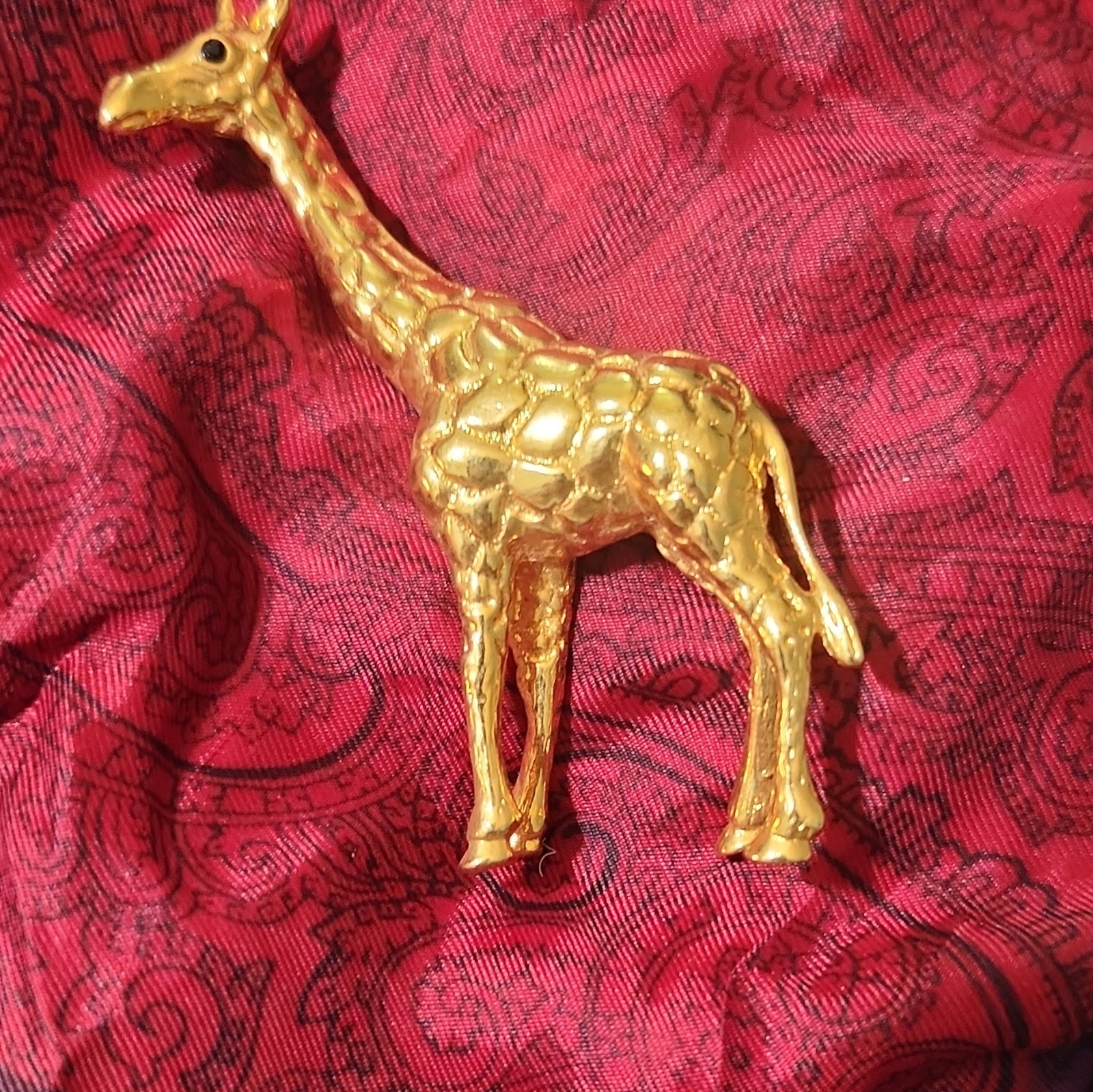 Gold Tone Giraffe Brooch Pin, Metal, No Stone, Animals & Insects Theme