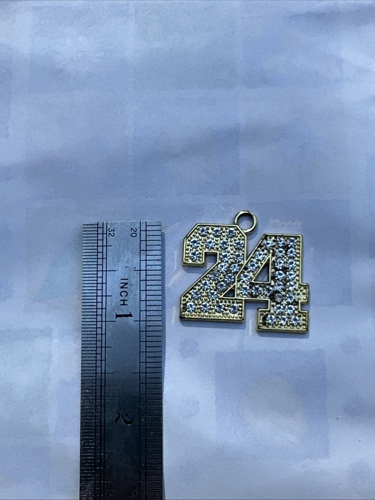 2024 Graduate Golden With Rhinestone Pendant