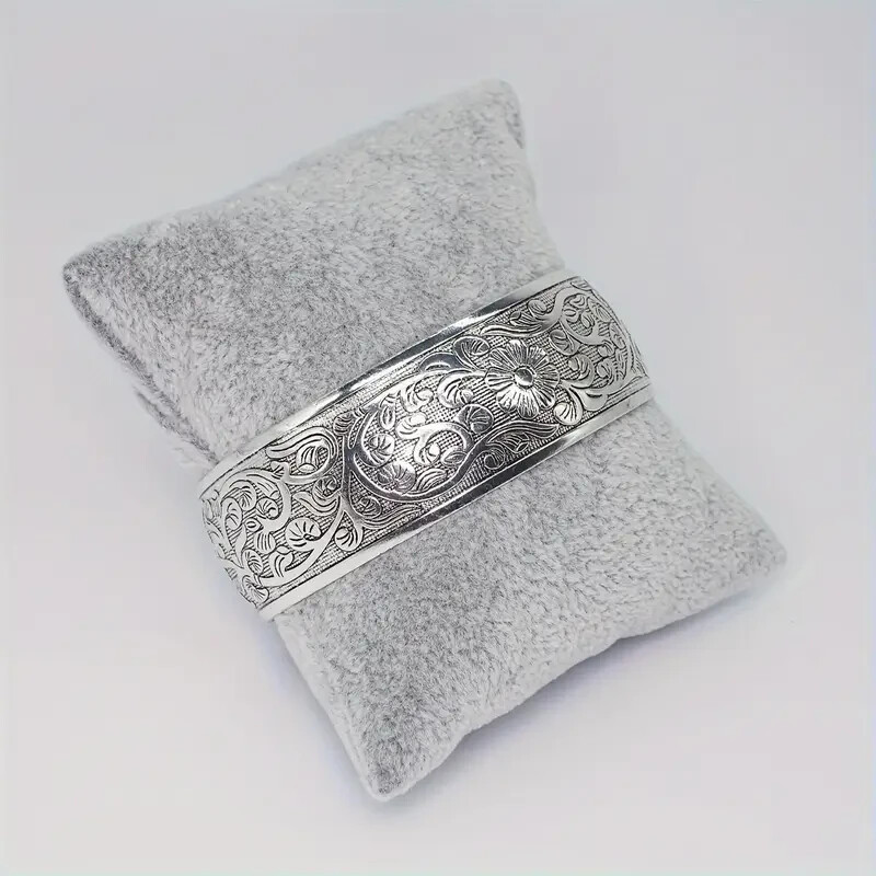 925 Sterling Silver Vintage Style Tibetan Tibet Bracelet Bangle One Size Fit All