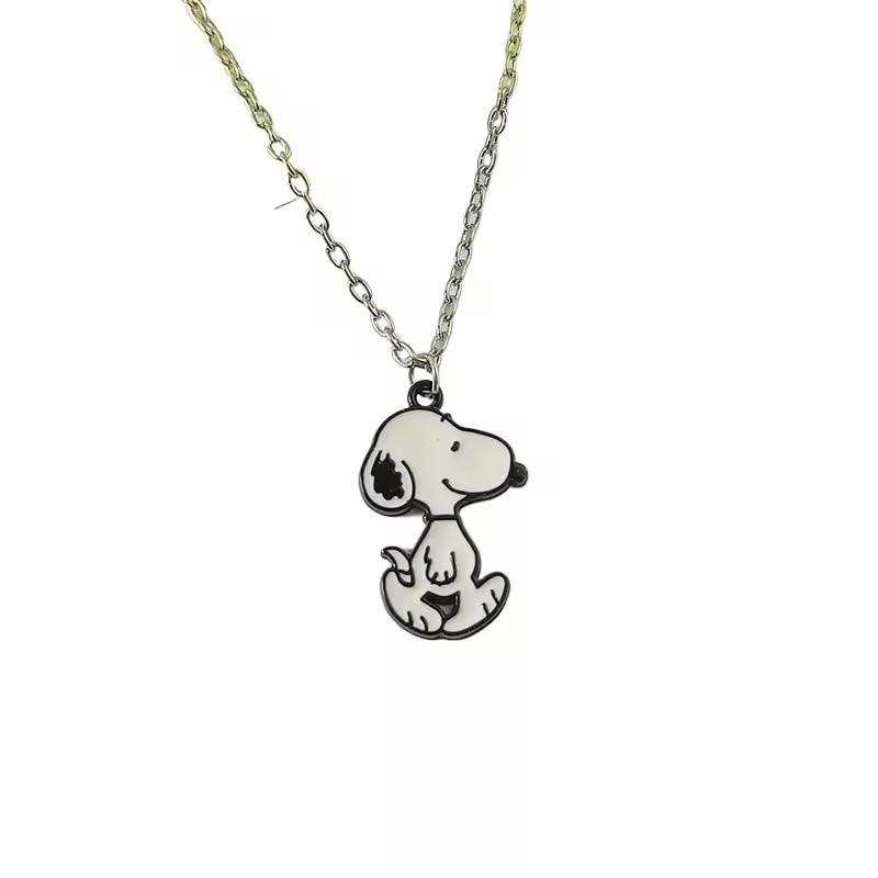 SNOOPY PEANUTS VALENTINE NECKLACE PENDANT CHARM with gift box