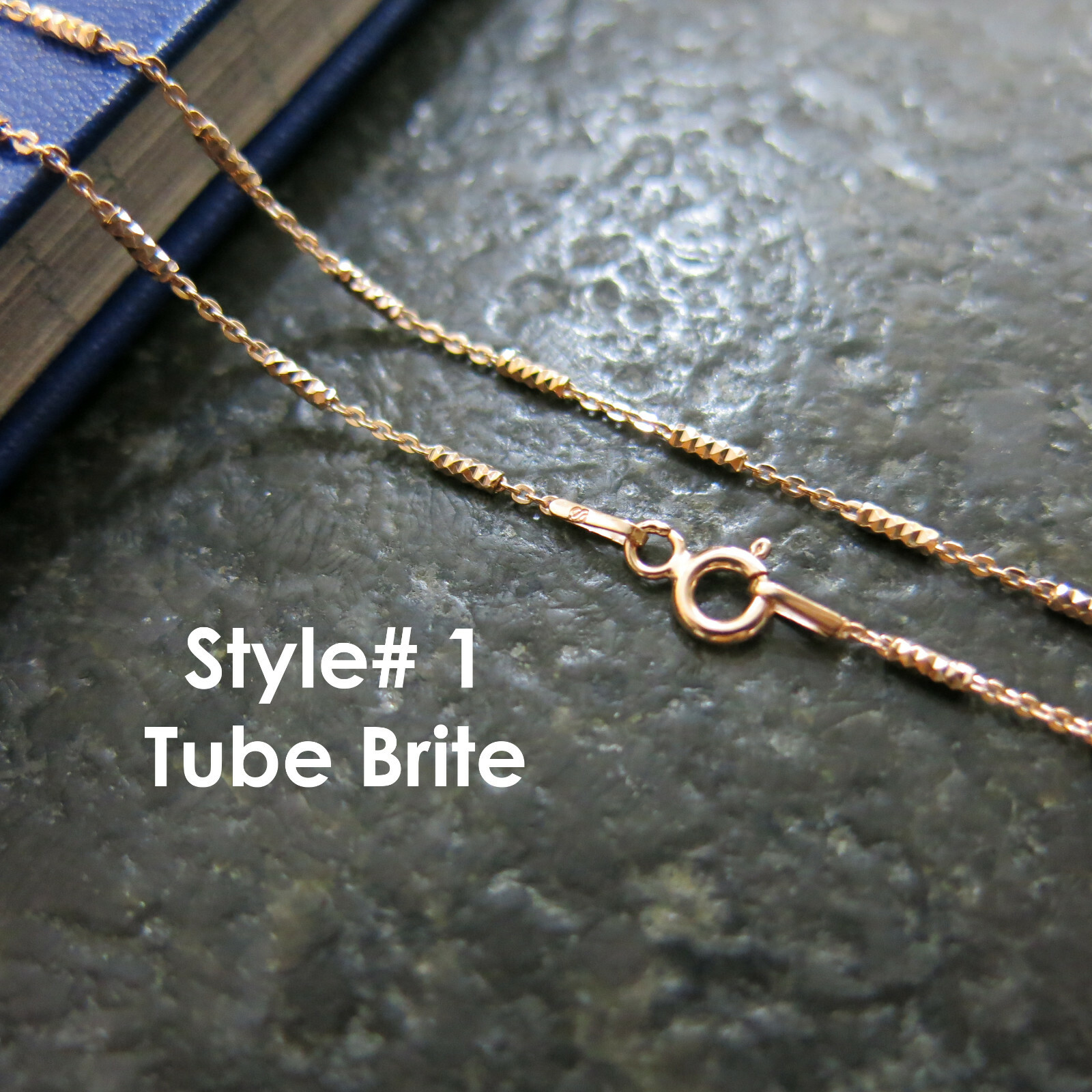 Rose Gold Plated over Sterling Silver Jewelry Chain Necklace Italy