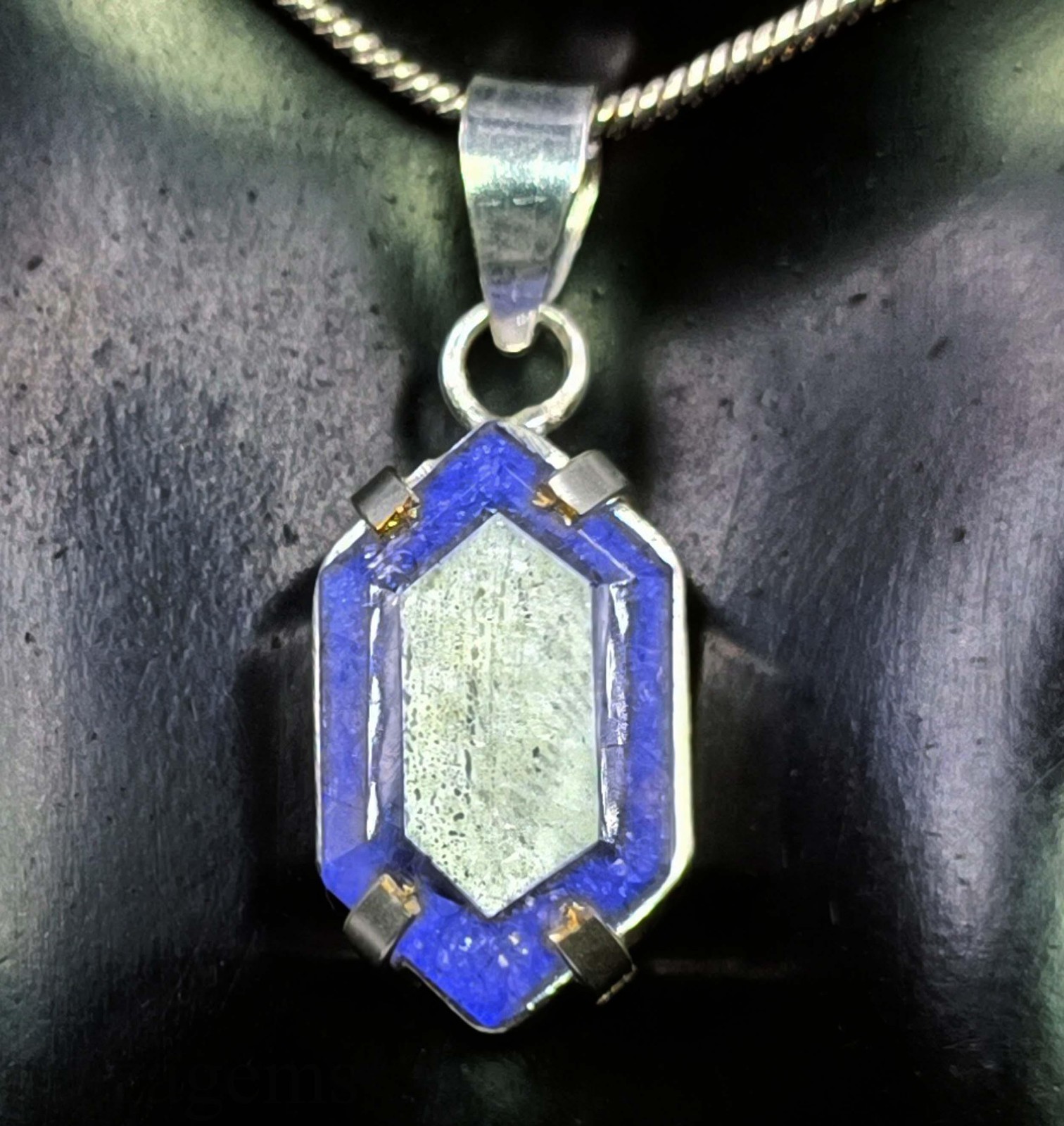 EGL Certified 32.00 Ct Blue Tanzanite Fancy Cut Pendant 925 Silver Chain “5NSP