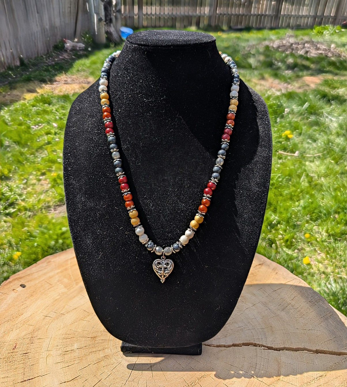 Red Western Necklace Handmade