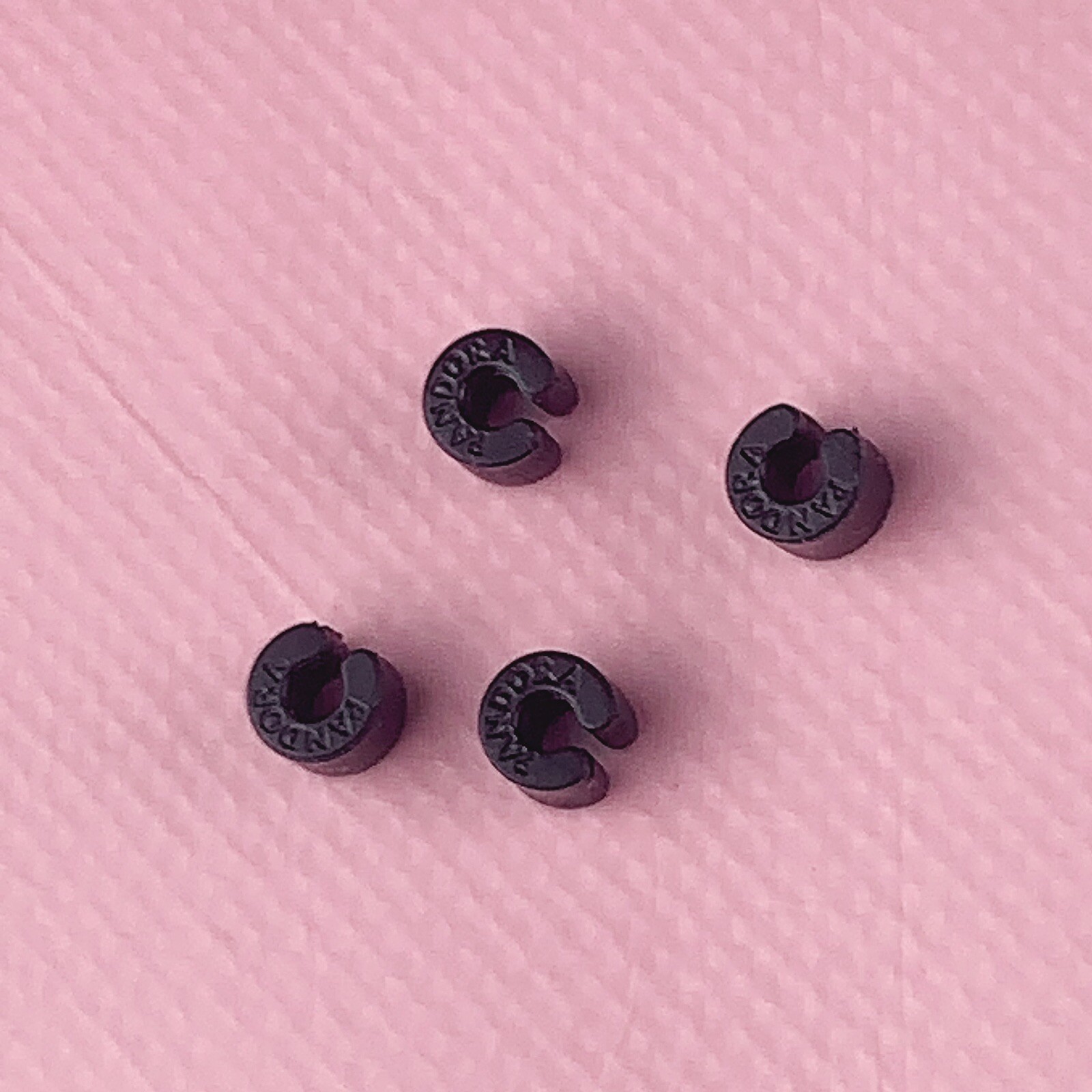 4pcs Pandora Silicon Rubber Clip Stoppers Lock 100% Authentic&New From US Store