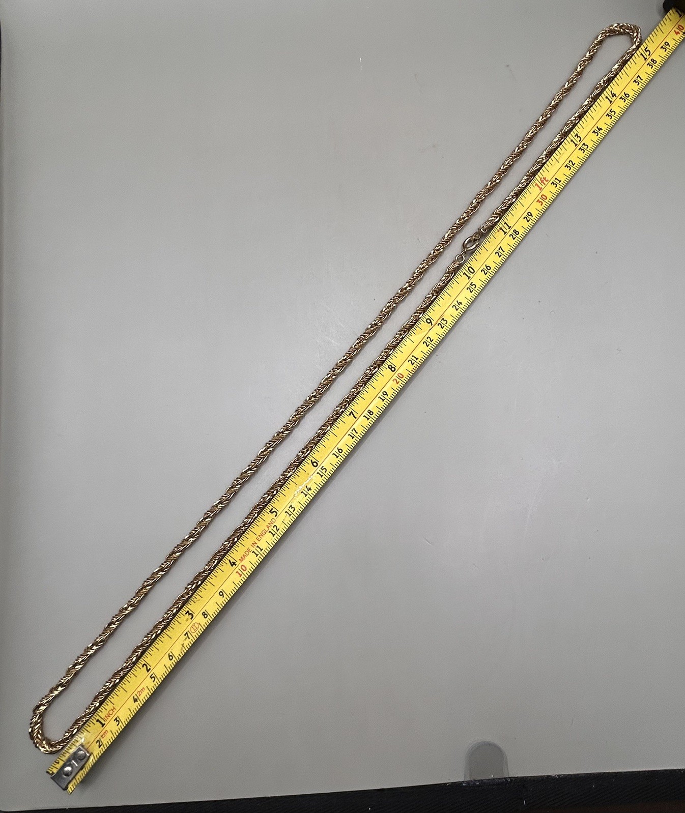 Vintage Kollmar and Jourdan Gold-plated Rope Chain 30g approx. 30” long approx.