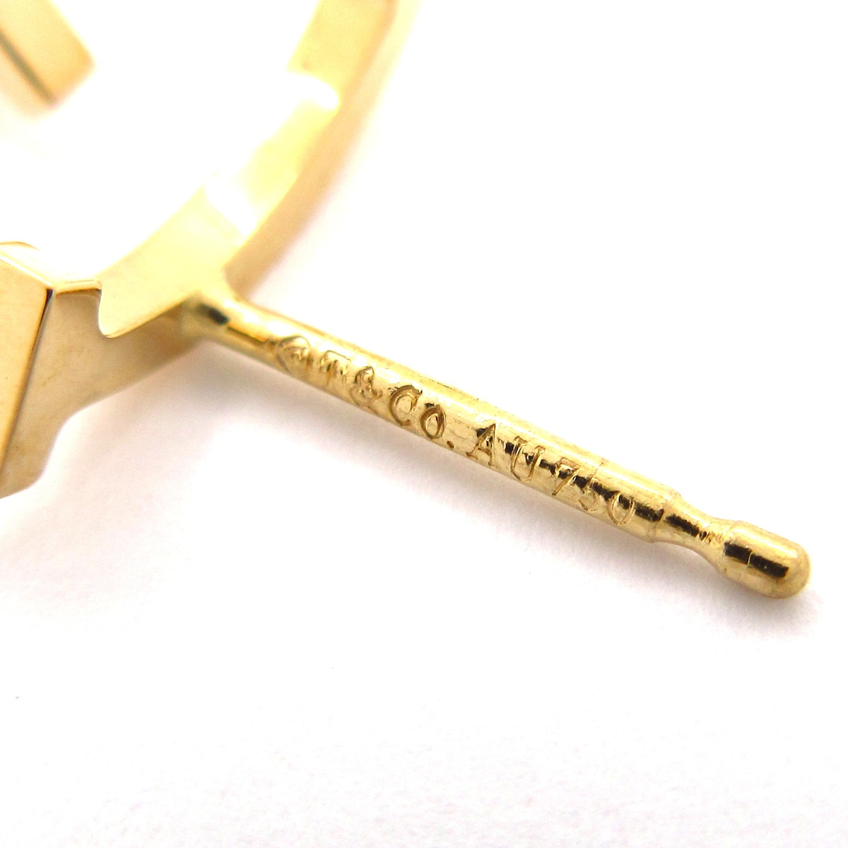 TIFFANY&Co. T Smile 18K Yellow Gold Earrings