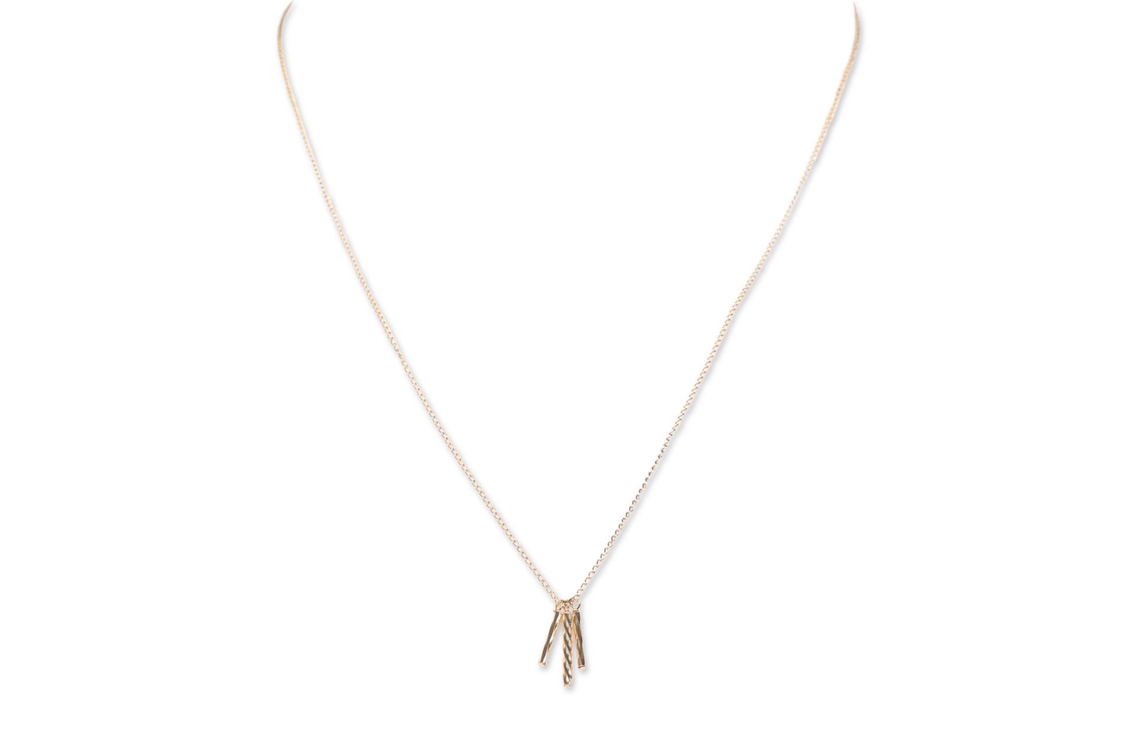 Dogeared 22258 Sterling Silver 3 Wishes Triple Twist Station Necklace