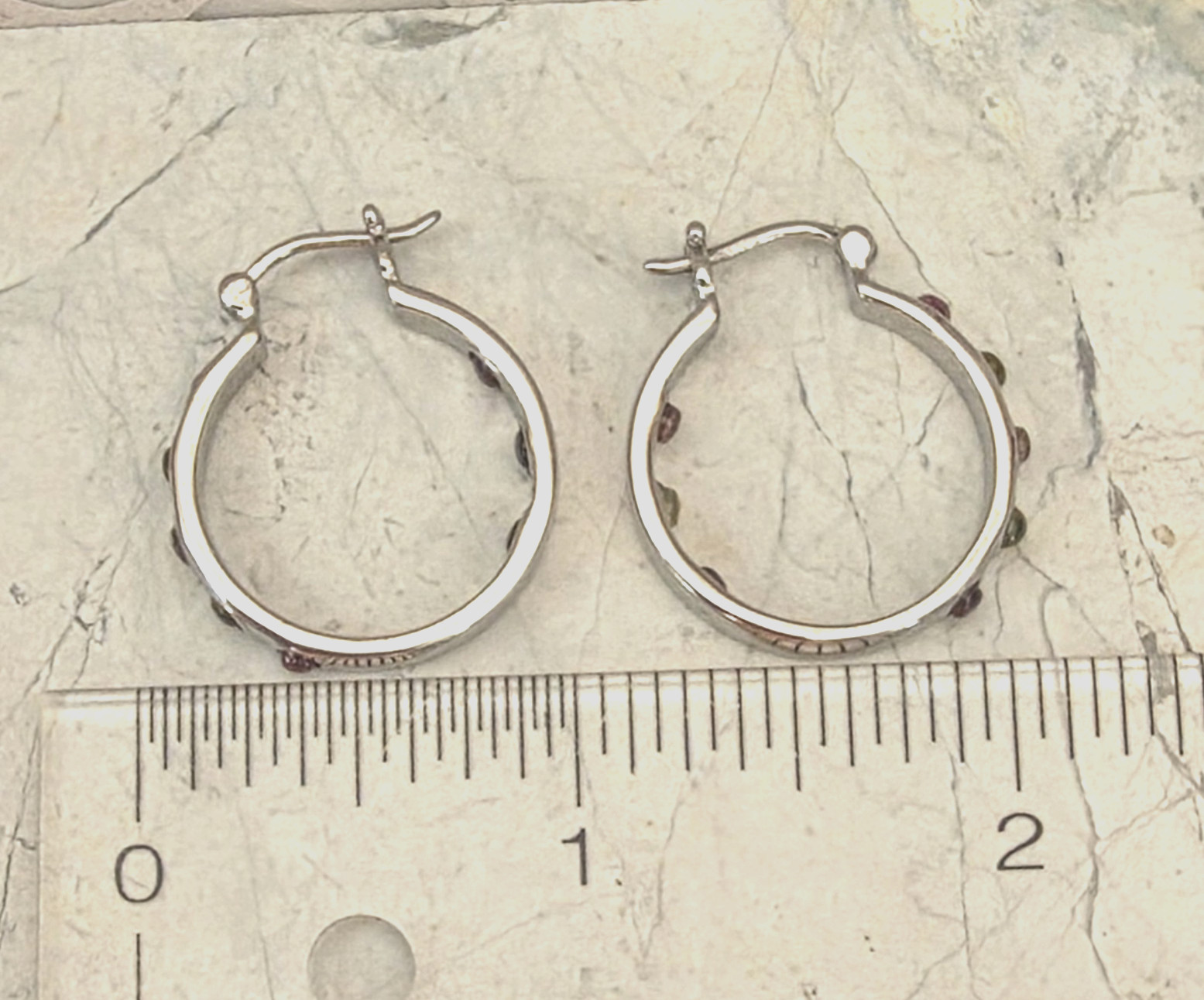 Multi-Tourmaline Bracelet (7.25 In), Ring, Earrings in Stainless 2.85 ctw Sz8