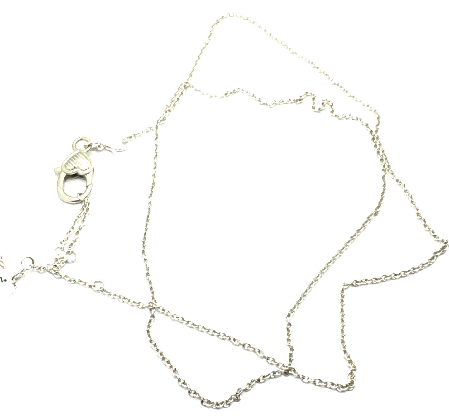 Brighton Chain Charms/Beads Necklace W/ Non-Brand Heart Clasp 32-36 In NWT