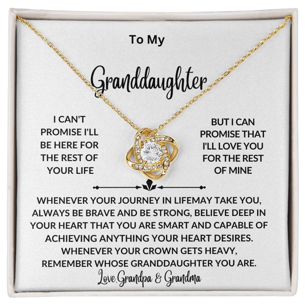 Granddaughter’s Sentimental Necklace Gift for graduation, birthday, wedding