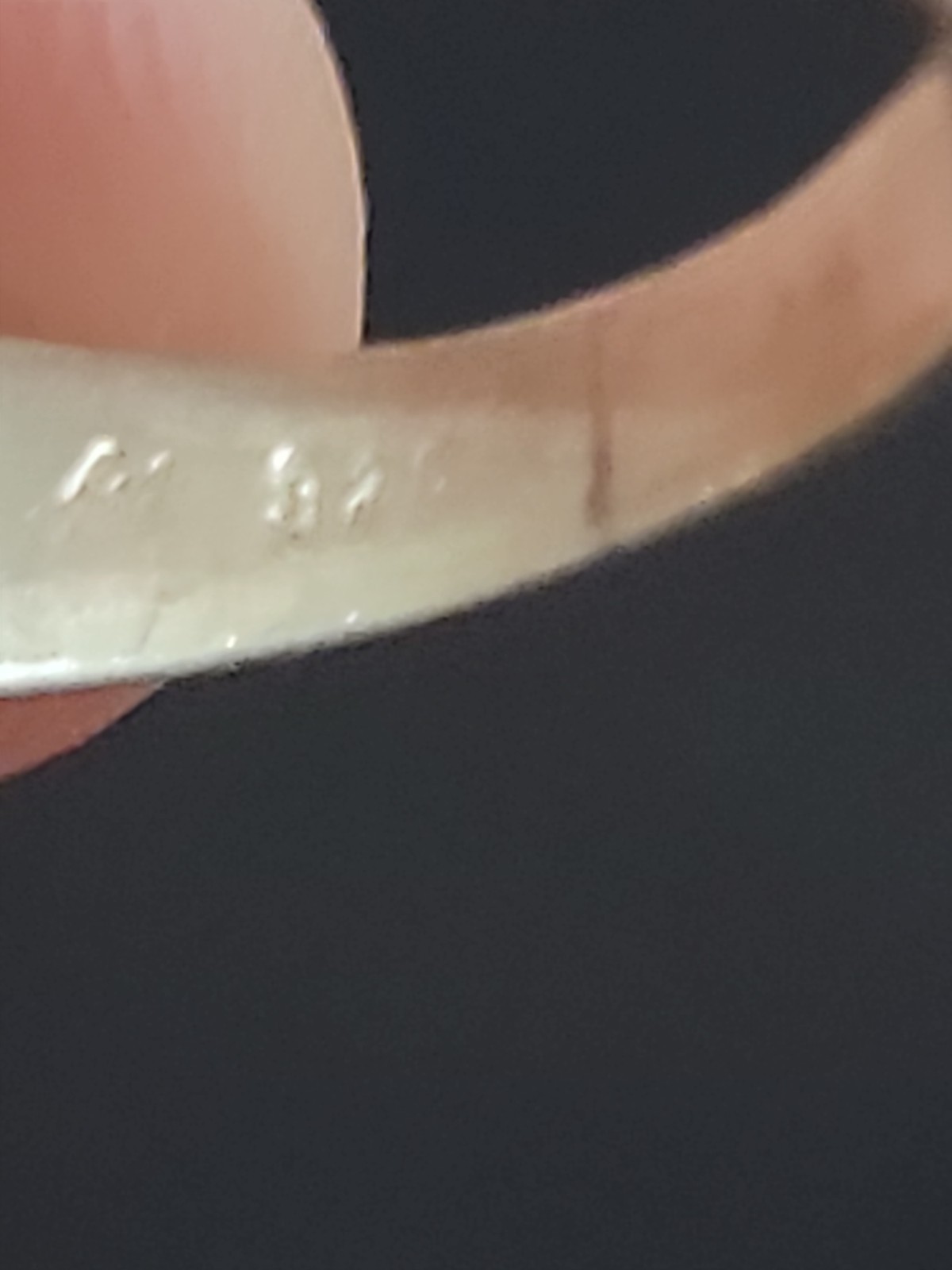 Sterling Silver 925 Free Form Contemporary Band Ring Size 6.5 5 Grams