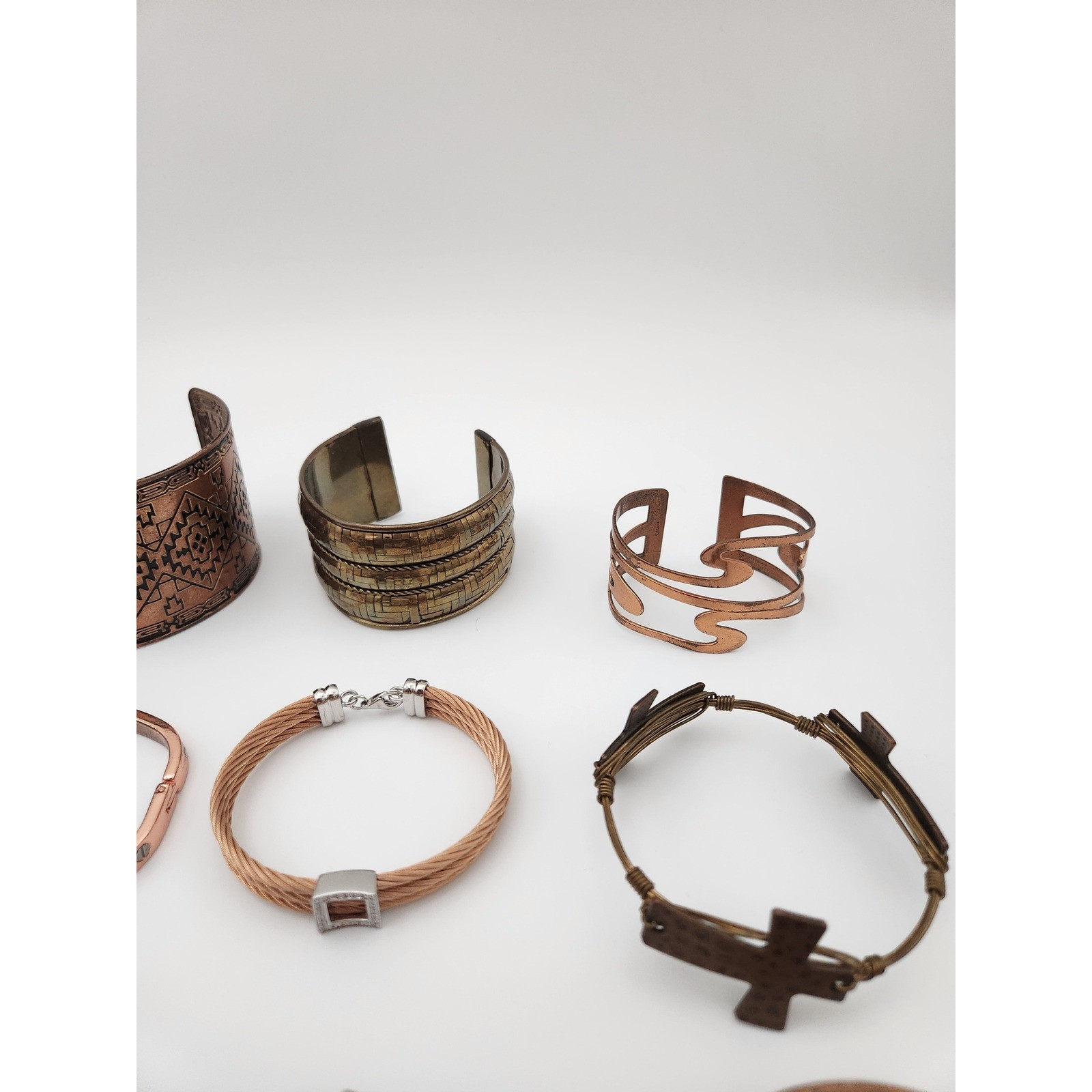 Unbranded Bracelet Lot Womens OS Mixed Copper Brass Enamel Boho Eclectic 16pc