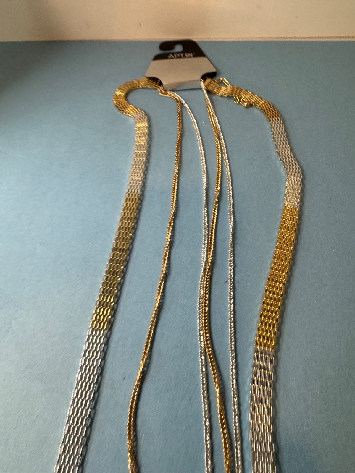 Apt. 9 Triple Gold And Silver Toned Chains Necklace
