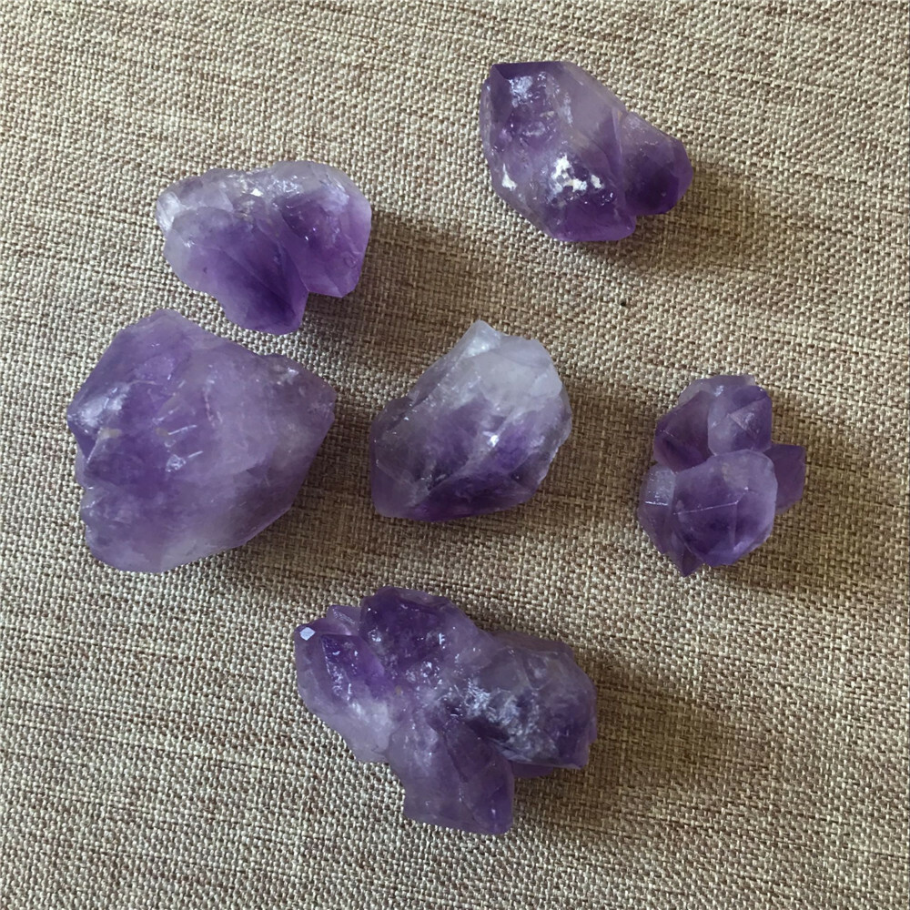 Lot 100g Natural Amethyst Rough Quartz Crystal Mineral Specimens Healing Stone