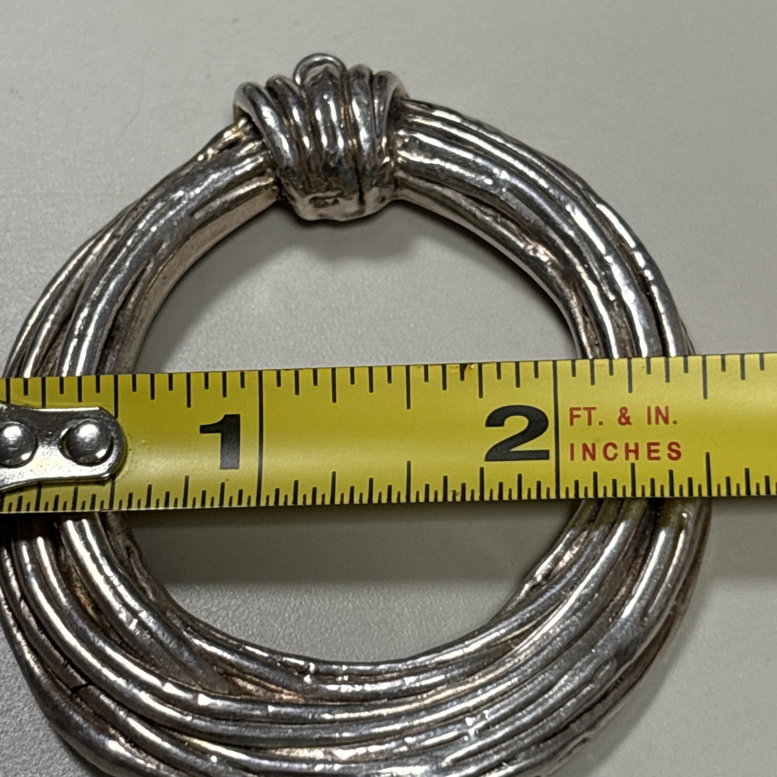 Israel Sterling Silver 925 Earrings; 28grams; Multistrand Nest Design