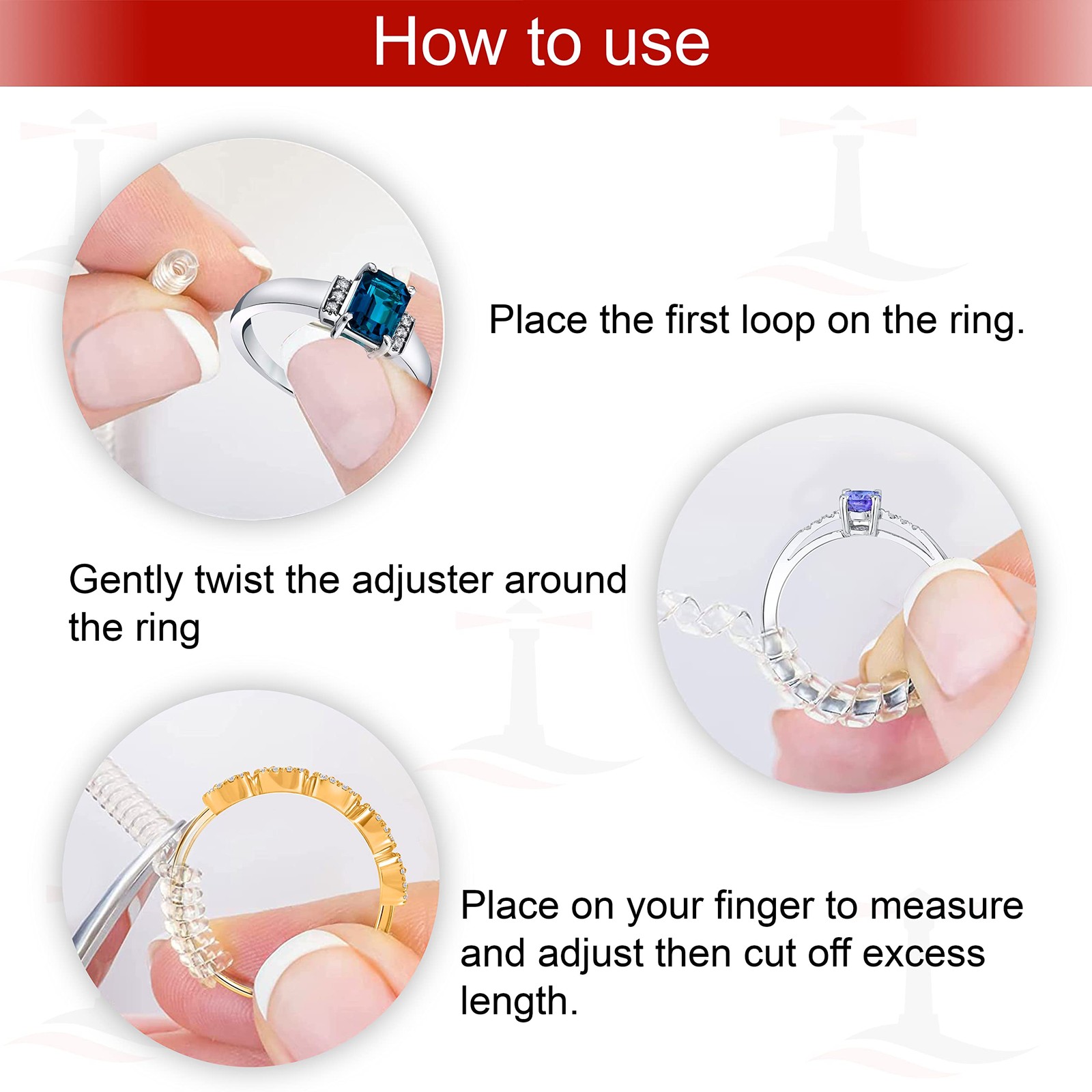 Ring Sizer Adjuster for Loose Rings, 20 Pack | Invisible Silicone Ring Guards…