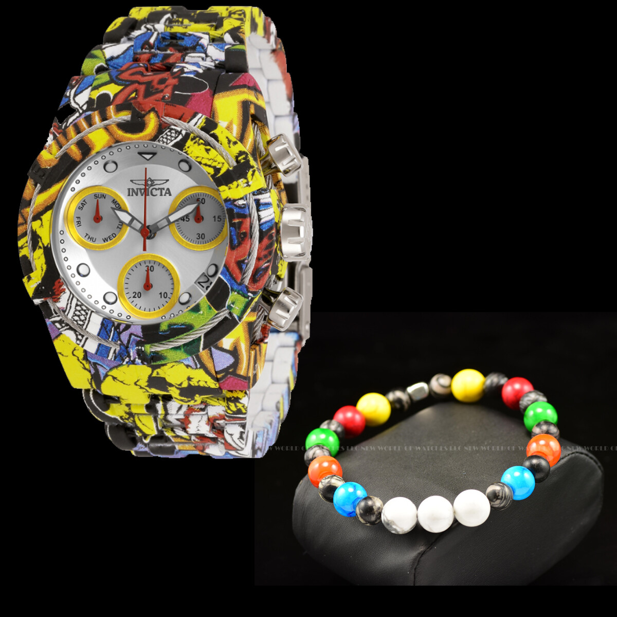 Beads Bracelet Handmade Jewelry Matching Invicta Reserve 33228 Bracelet only