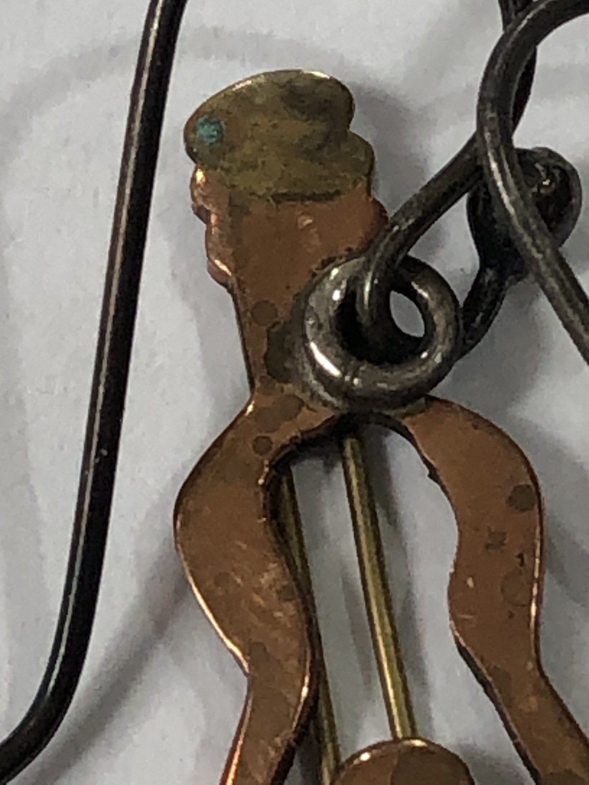 Guitar Earrings Dangle Copper Artisan – .75 inch