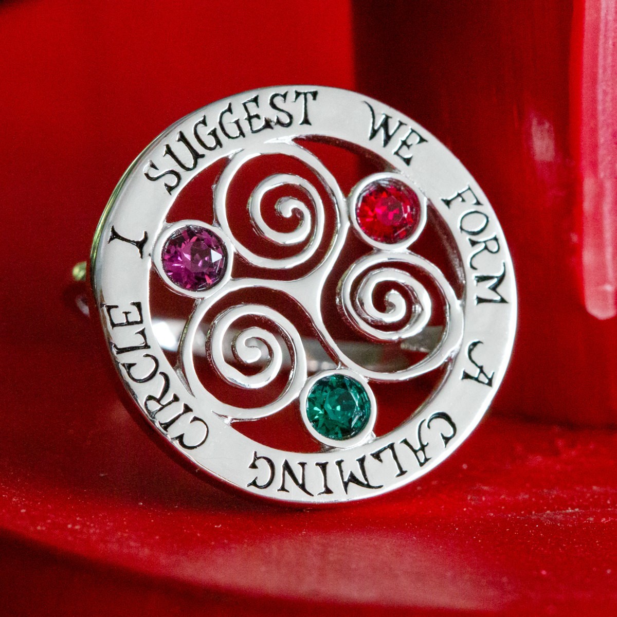 Disney X RockLove NEW ‘Hocus Pocus’ Calming Circle Ring Sterling Silver – Size 7
