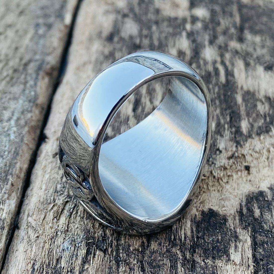 MENDEL Stainless Steel Mens Irish Celtic Trinity Knot Tree of Life Ring Sz 7-15