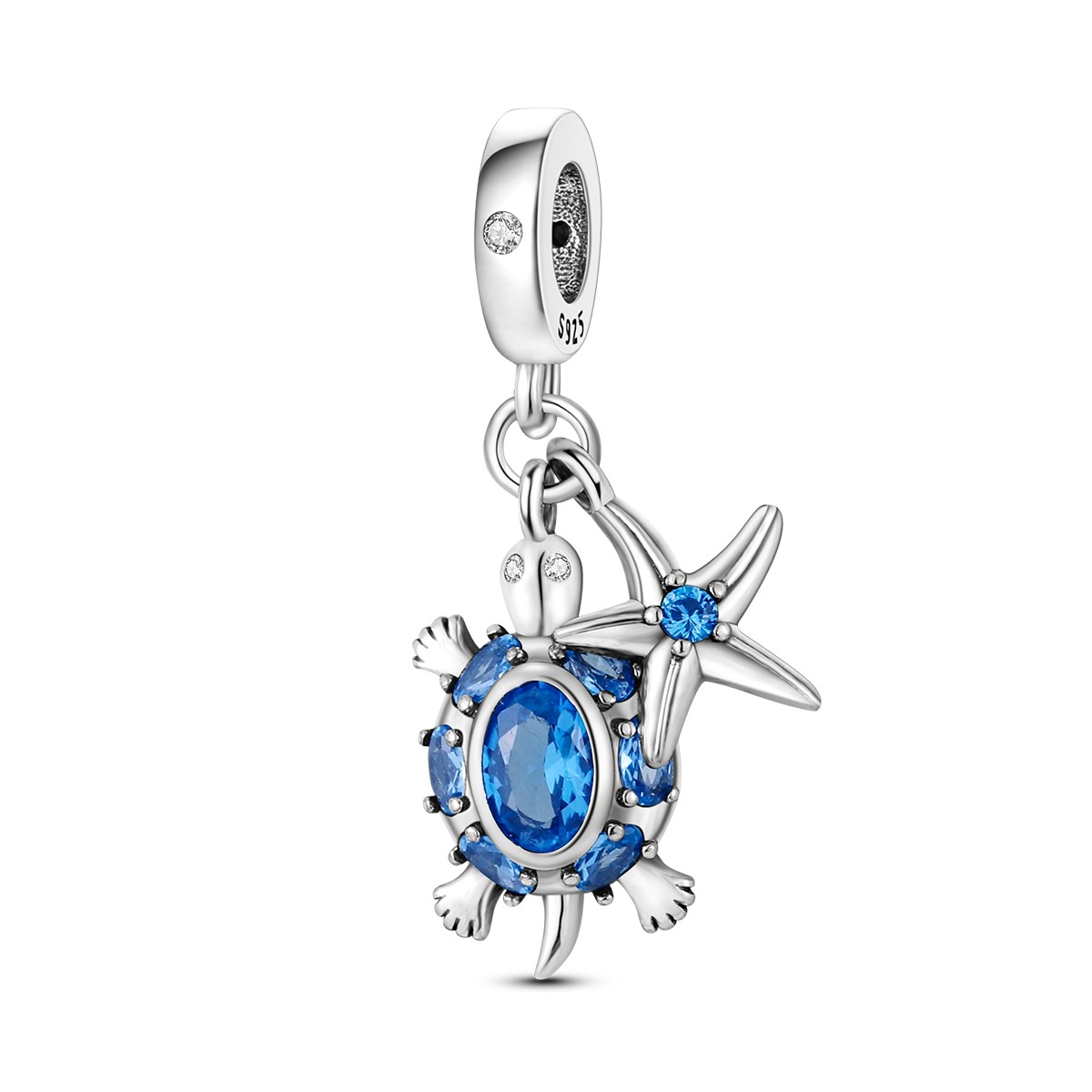 European 925 Silver CZ DIY Charm CZ Various Animals Pendant fit Women Bracelet
