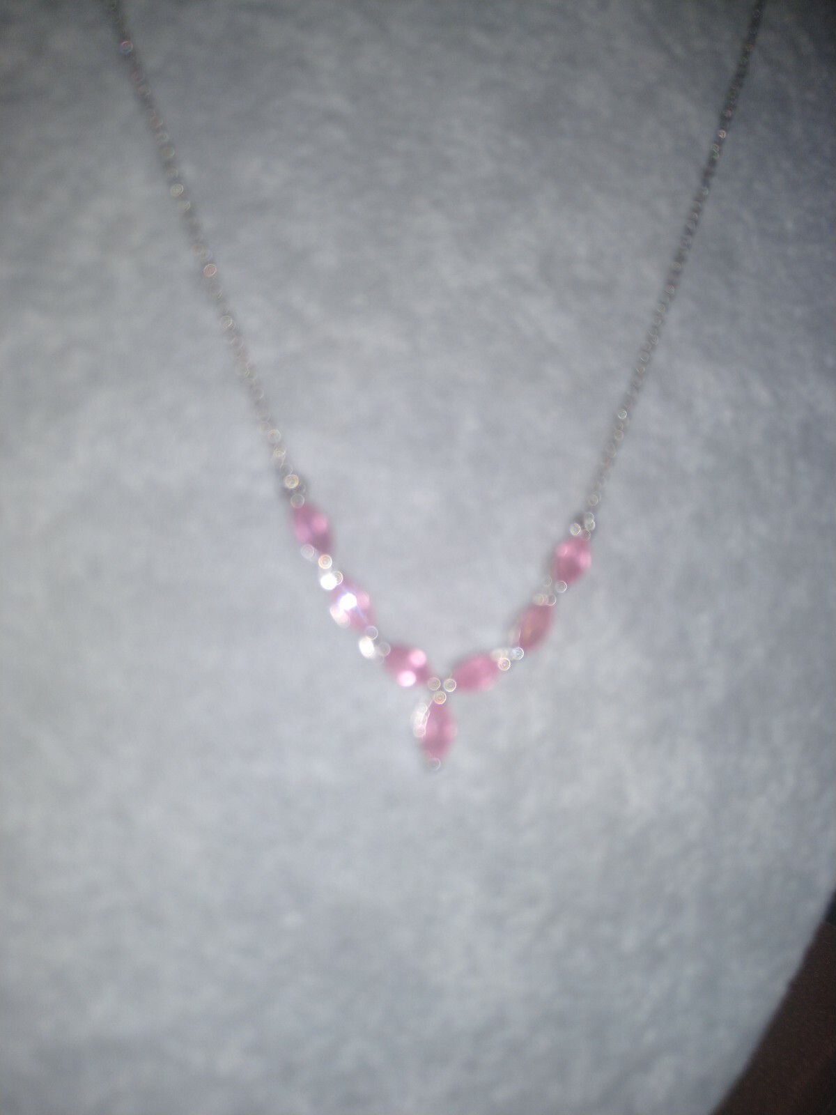 2.45 Carats Gorgeous Ilakaka Pink Sapphire Princess Ncklce (18-20 in)/Plat/SS,