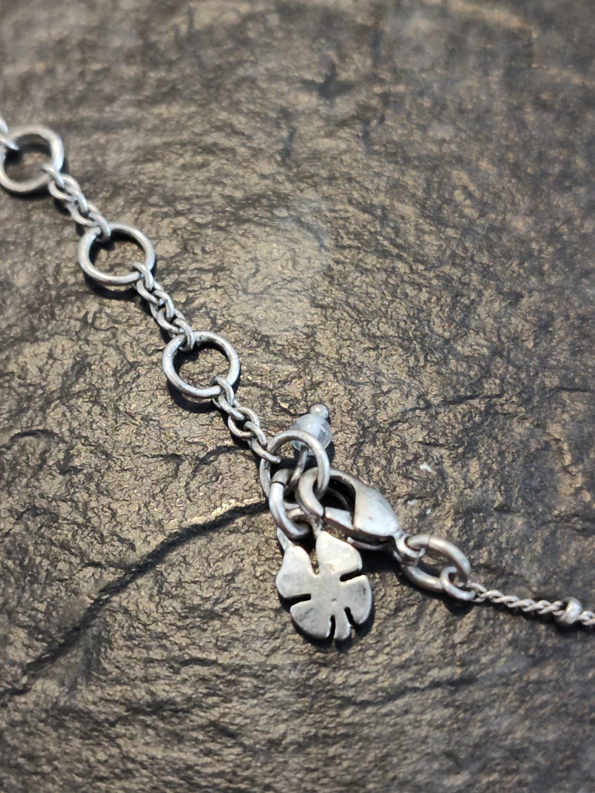 Lucky Brand Silver Tone Pyrite Disc Medallion Necklace 20″
