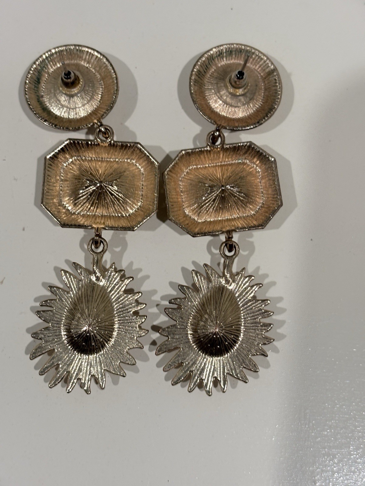 Retro Jewel Multicolor Drop Earrings