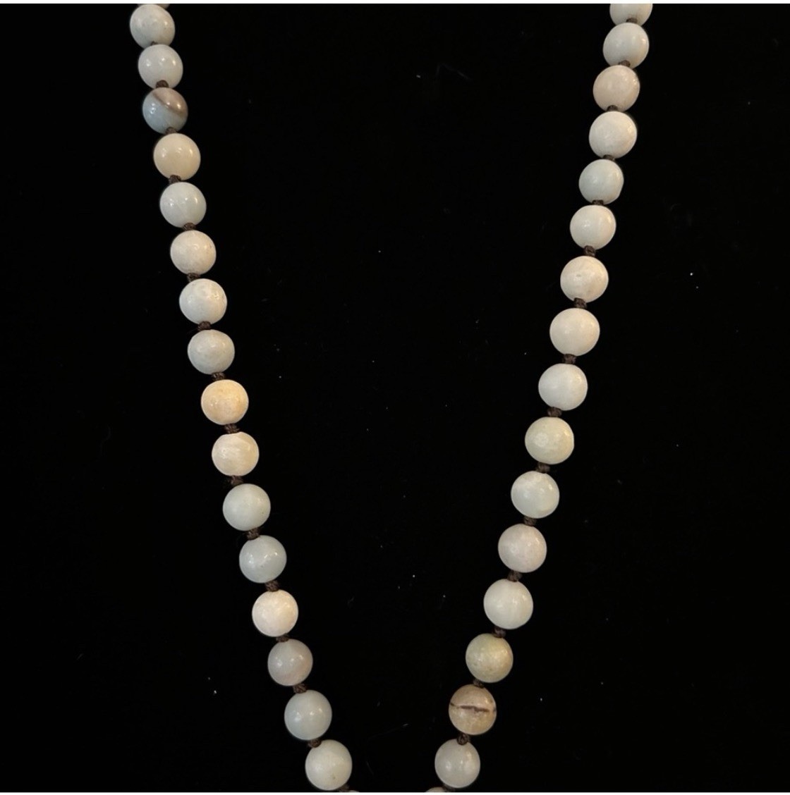 Artisan Matte AMAZONITE Stone Necklace with Pendant Boho Hippie