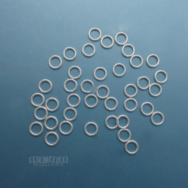 Sterling silver 925 Closed Jump Rings Connectors 10pieces 22 gauge 3mm USA