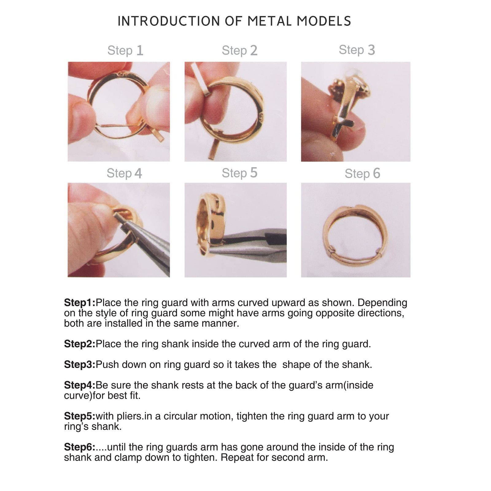 13 Pack Metal Ring Size Adjusters – Invisible Ring Guards, 4 Sizes, Gold & Clear