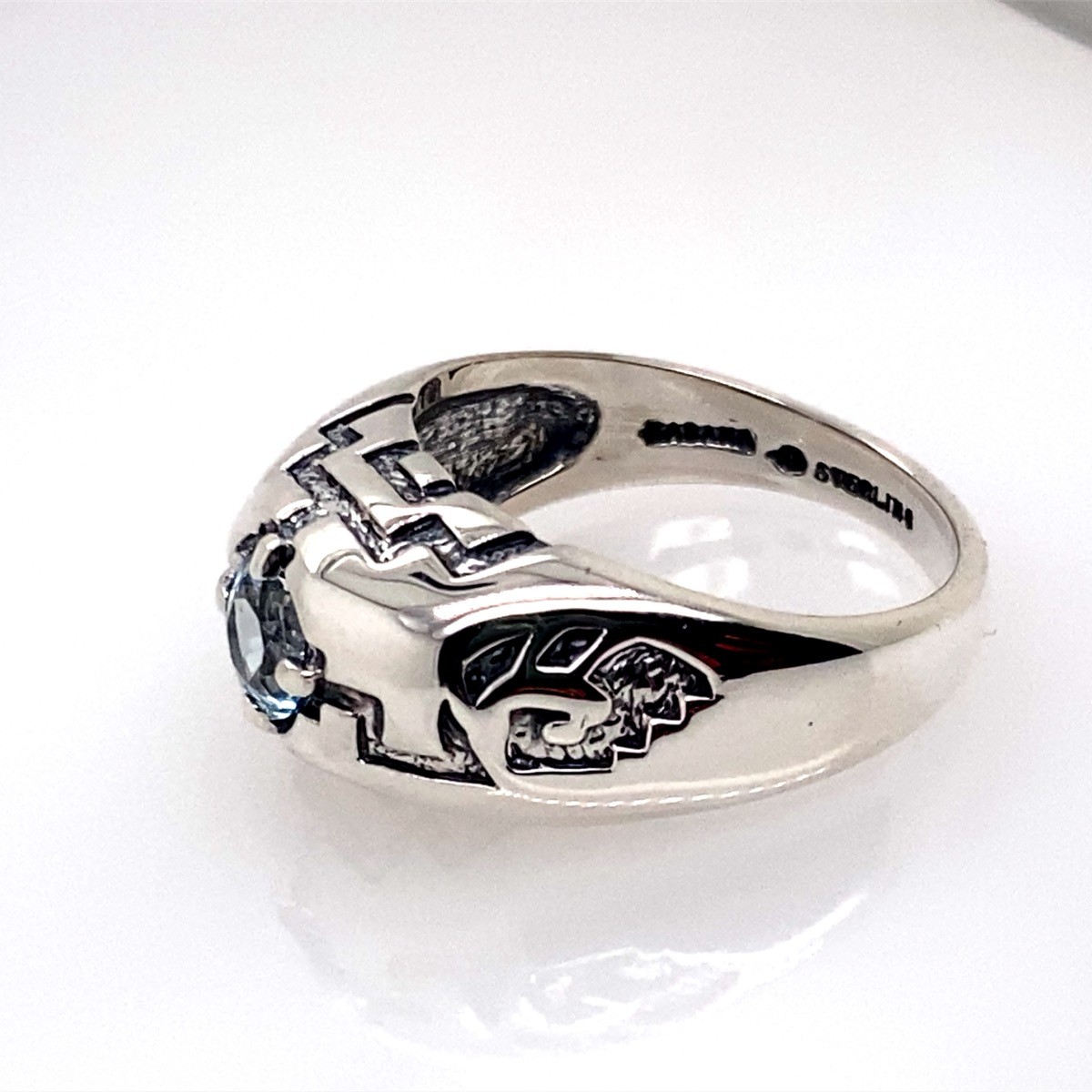 KAbana Topaz Sterling Silver Carved Ring (DG7214804)