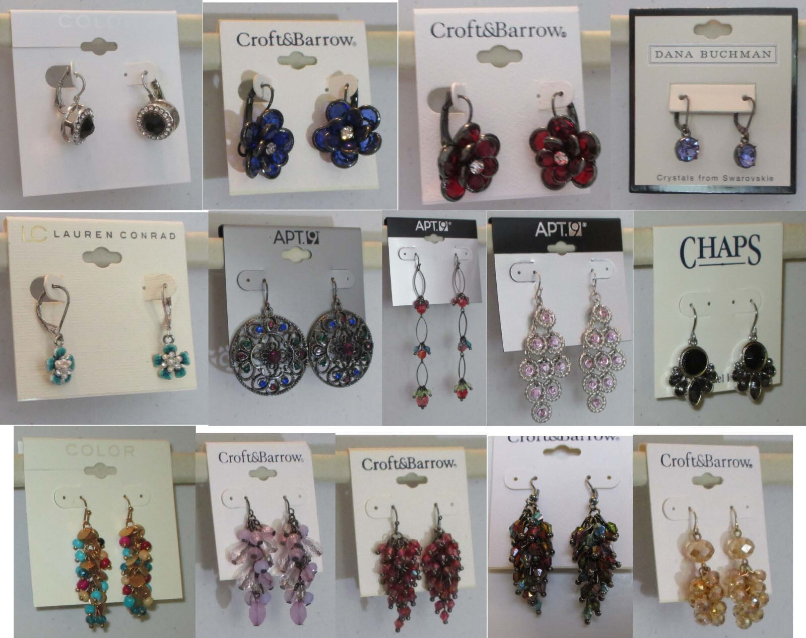 Quality Fashion Earrings Fish Hook-Lever Back- Hoops-Studs-Sets NEW 65 Options