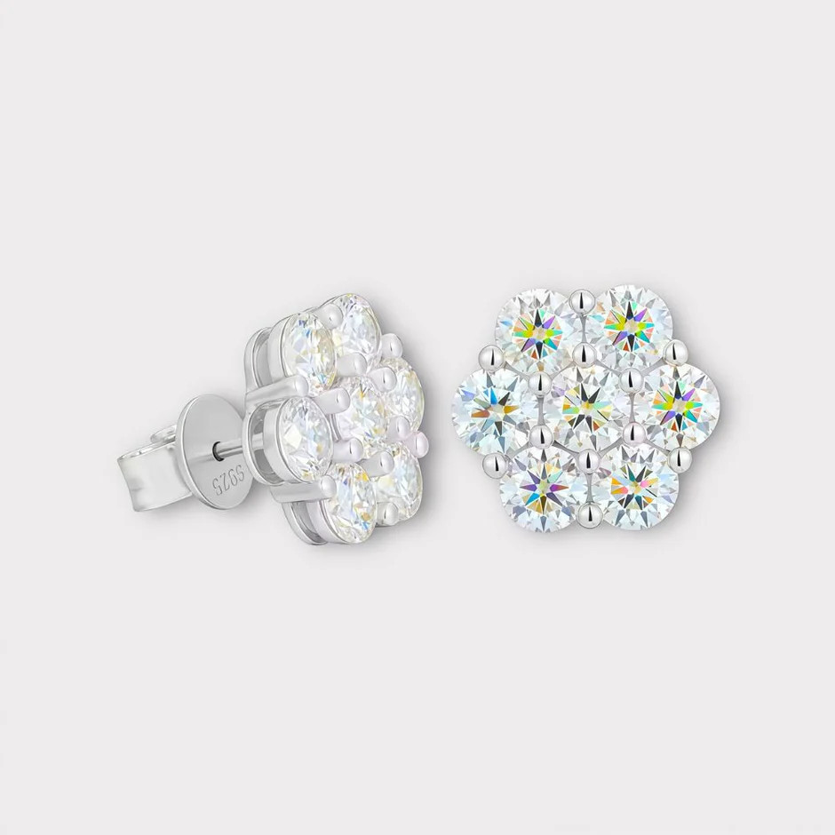 Earrings | Authentic VVS | GRA Certificate Included | 925 Sterling Silver