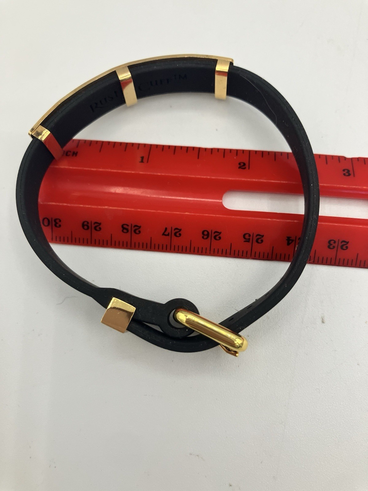 Rustic Cuff 4 Pc Bracelet Stack Red Haircalf Leather Gold Black Cuff Duo