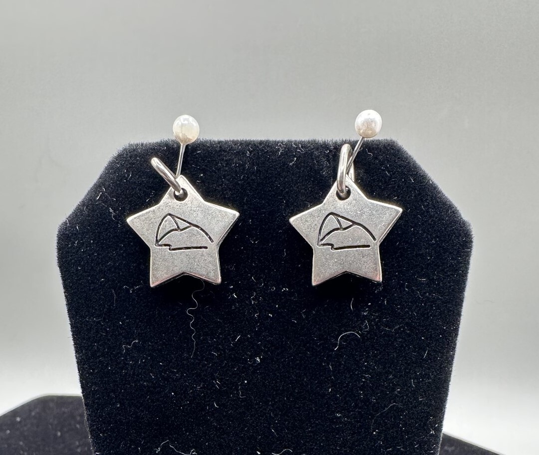 H. Stern Hamsa (2) Star Charms In Original Pouches With Paper
