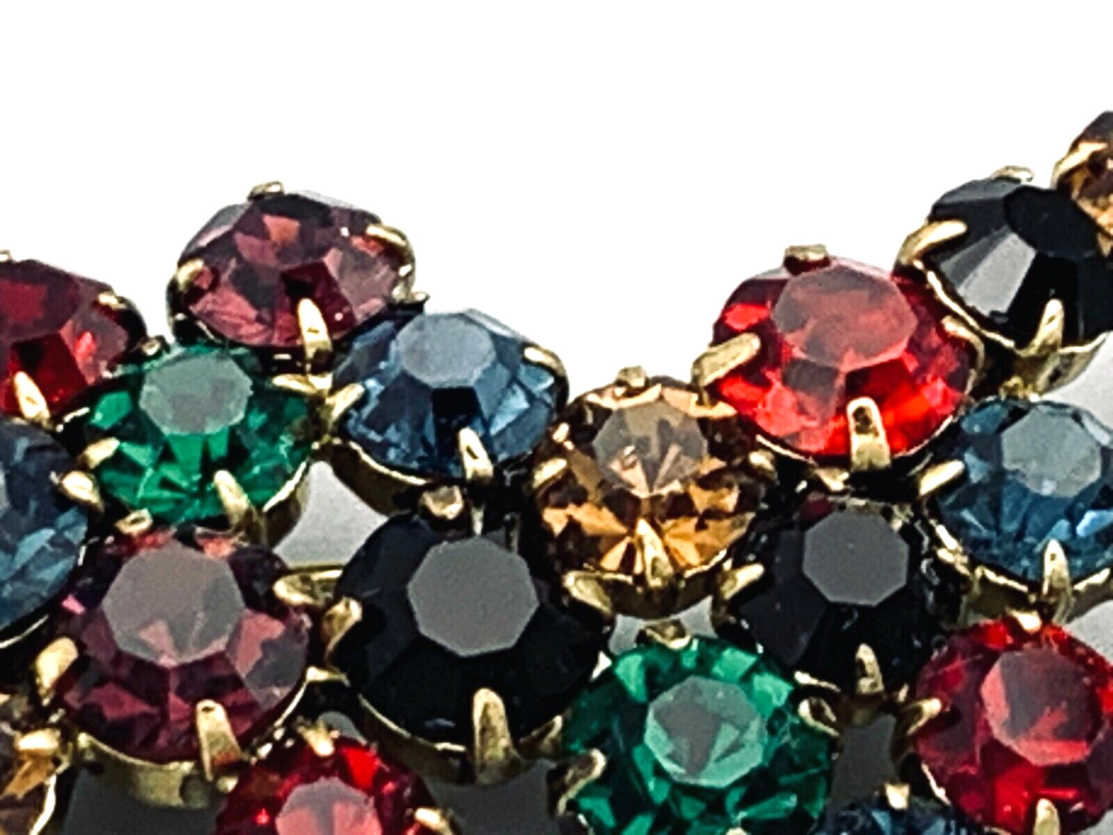MADE IN AUSTRIA MULTI-COLOR CRYSTAL BROOCH | 10 GRAMS