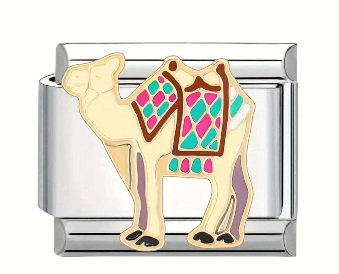 Camel Wholesale Italian Charm Enamel Link 9MM K45-2