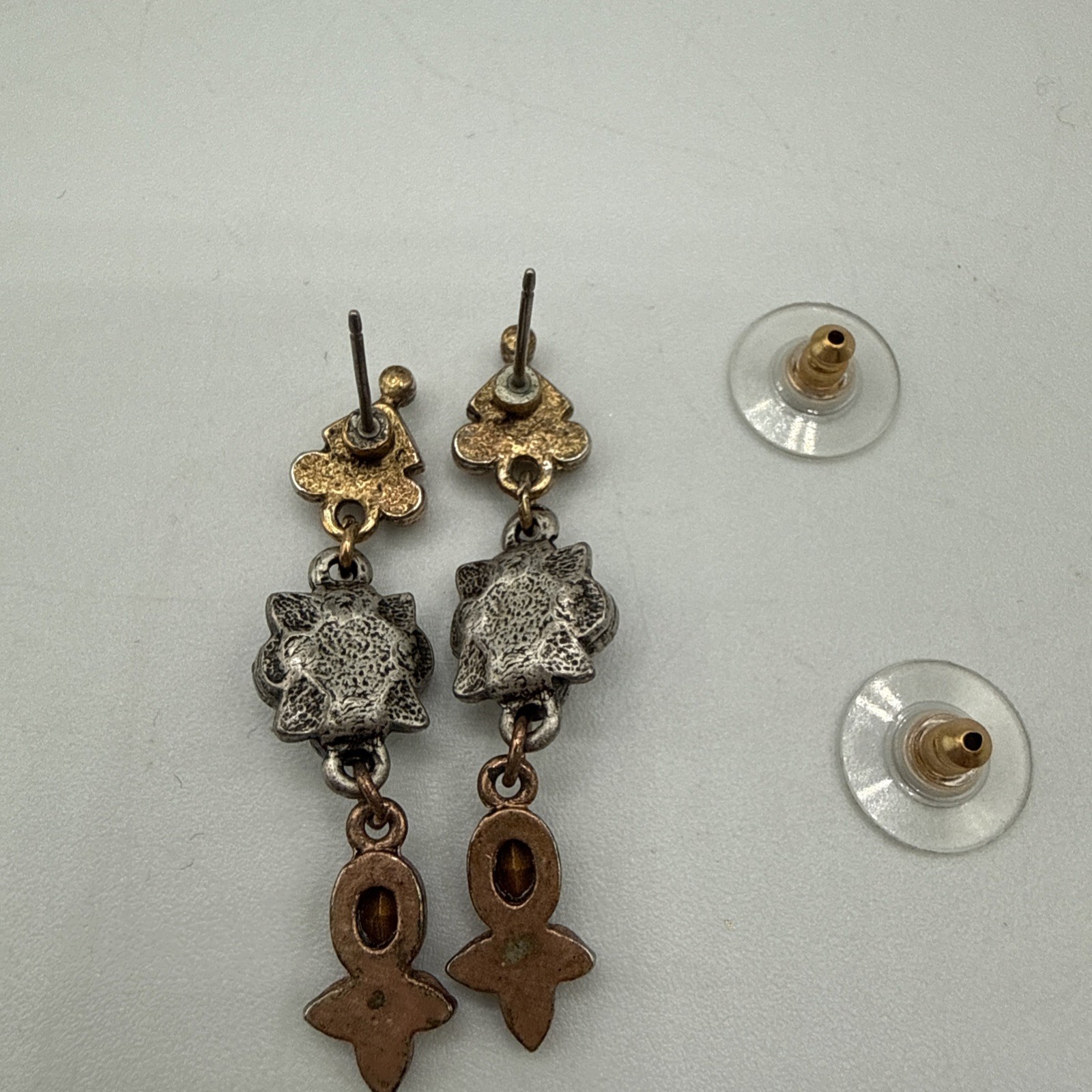 Sweet Romance Dainty Earrings Vintage Drop Renaissance Canterbury Beautiful!