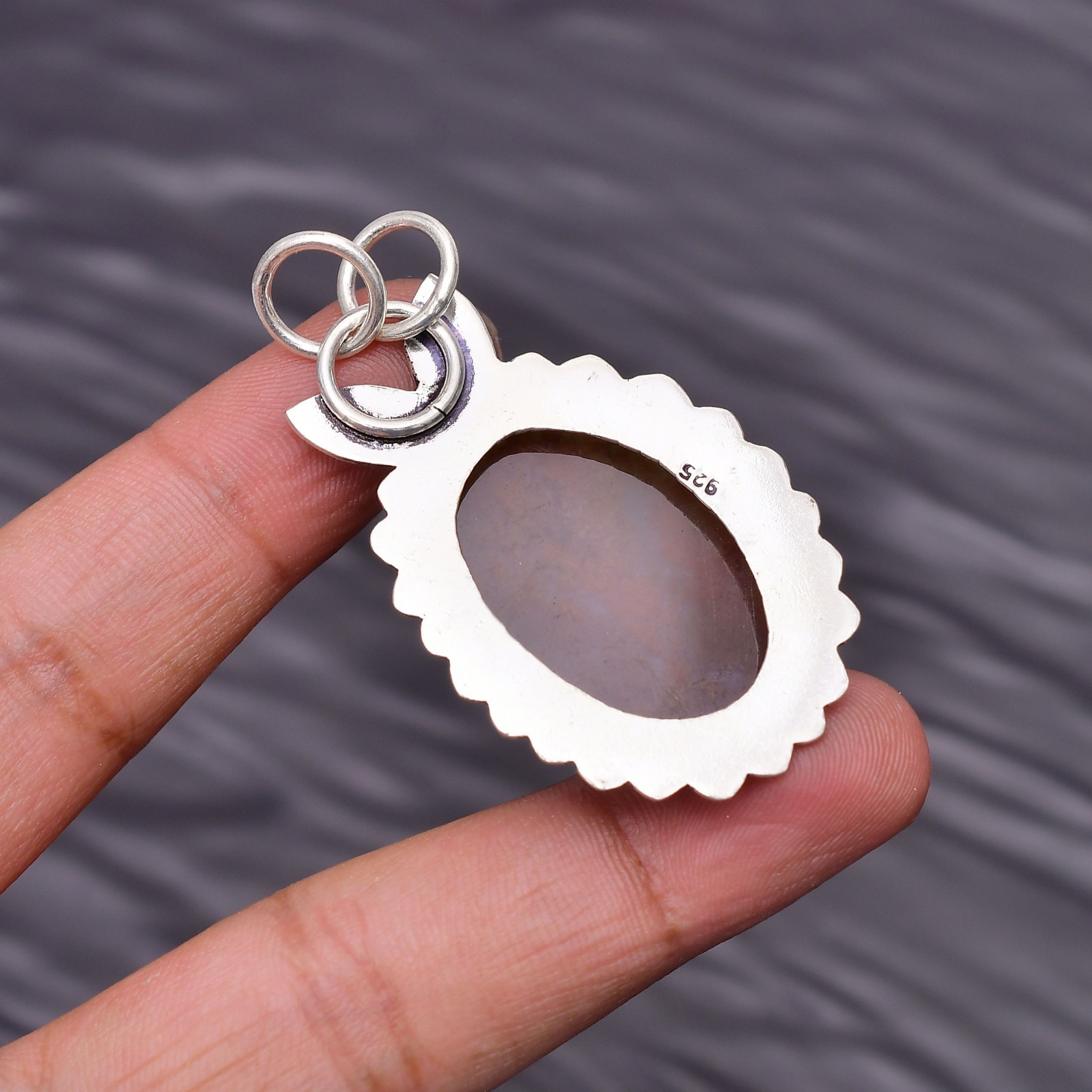Red Moss Agate Gemstone 925 Sterling Silver Jewelry Pendant 1.77″