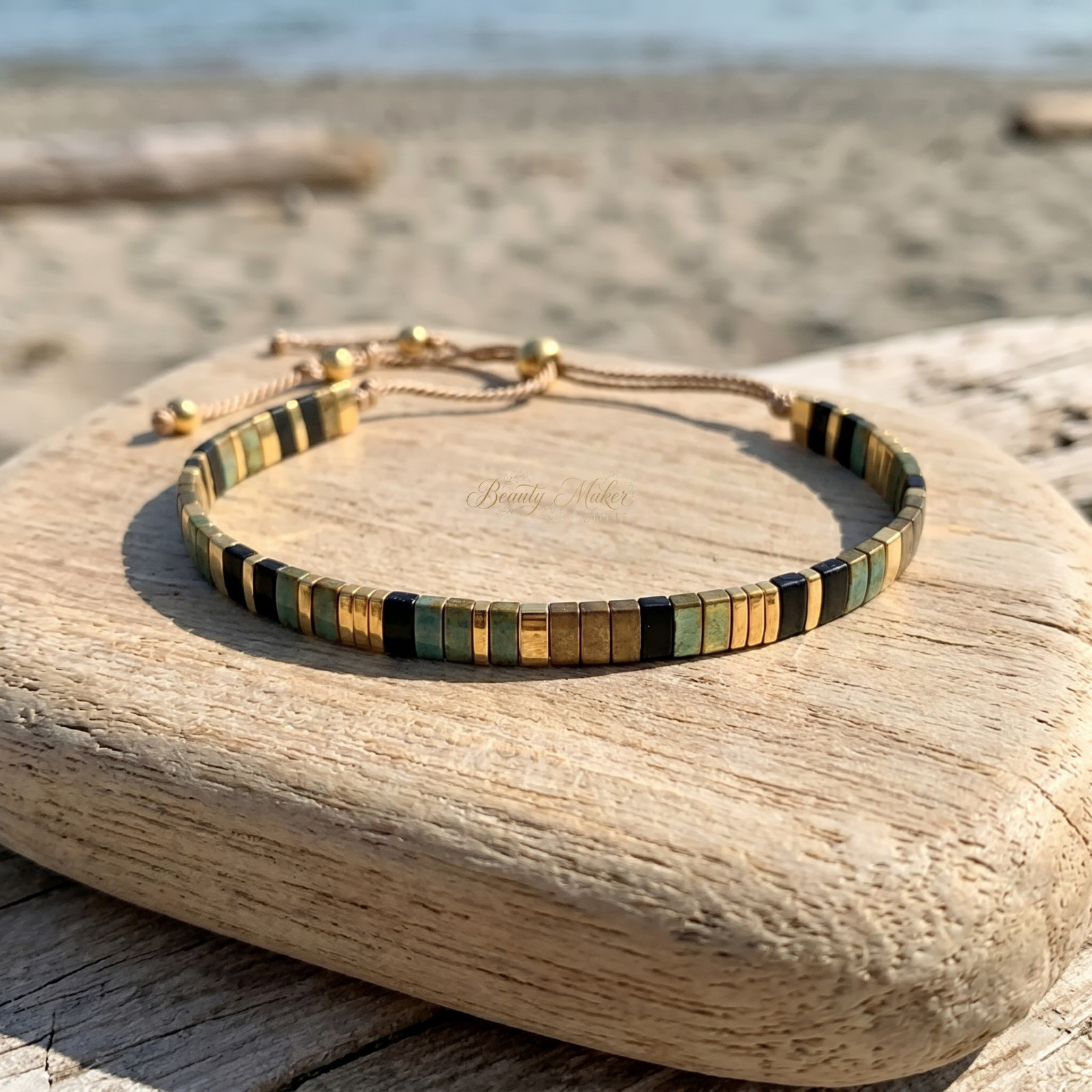 Balance Energy Miyuki Tila Beads Bracelet Waterproof Boho Mindfulness Jewelry
