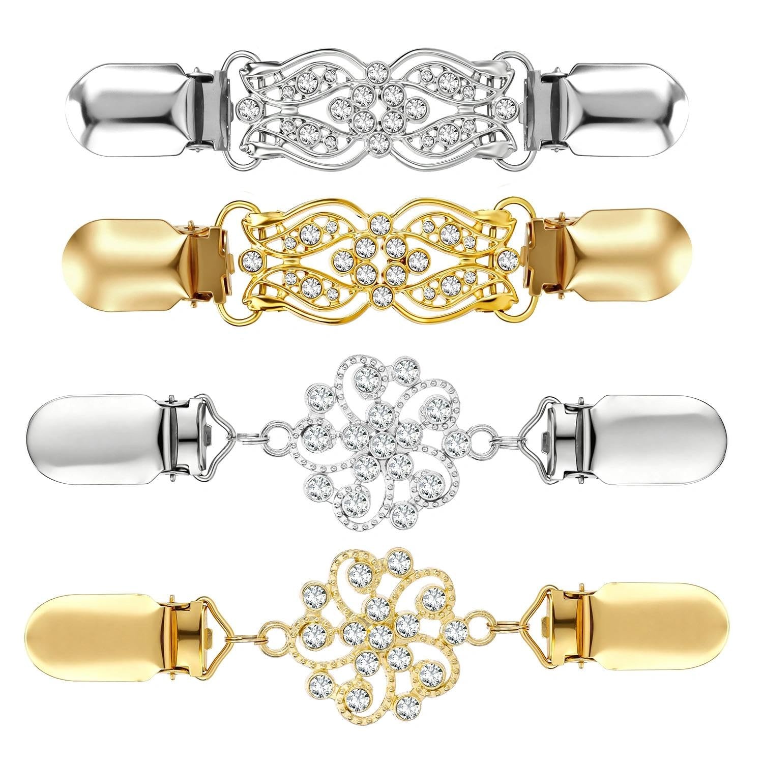 4 Pcs Dress Clips Back Cinch Vintage Sweater Clips Waist Tightener Dress Cincher