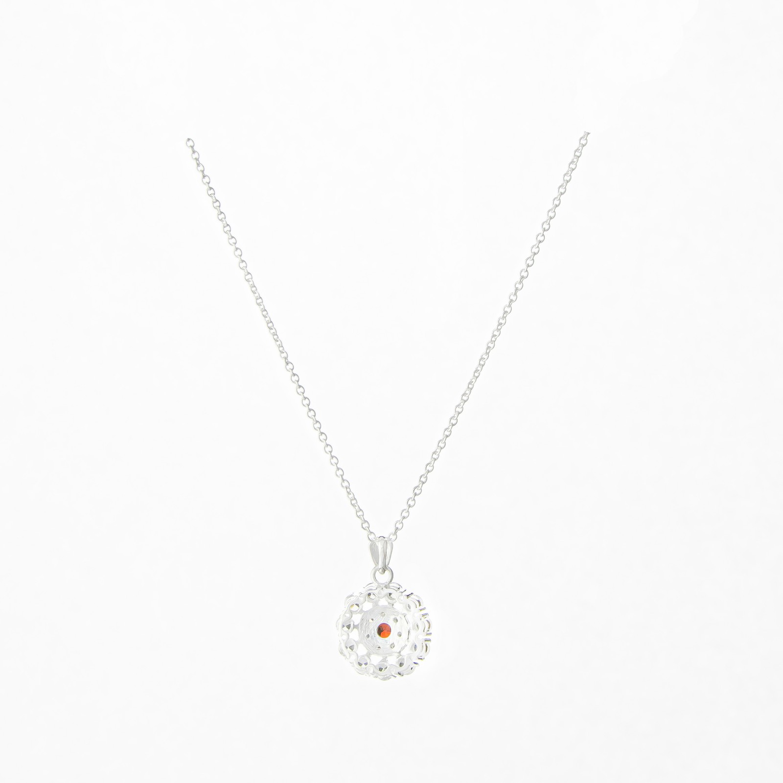 Shimmering Moments Garnet January Birthstone Pendant & Earrings Set