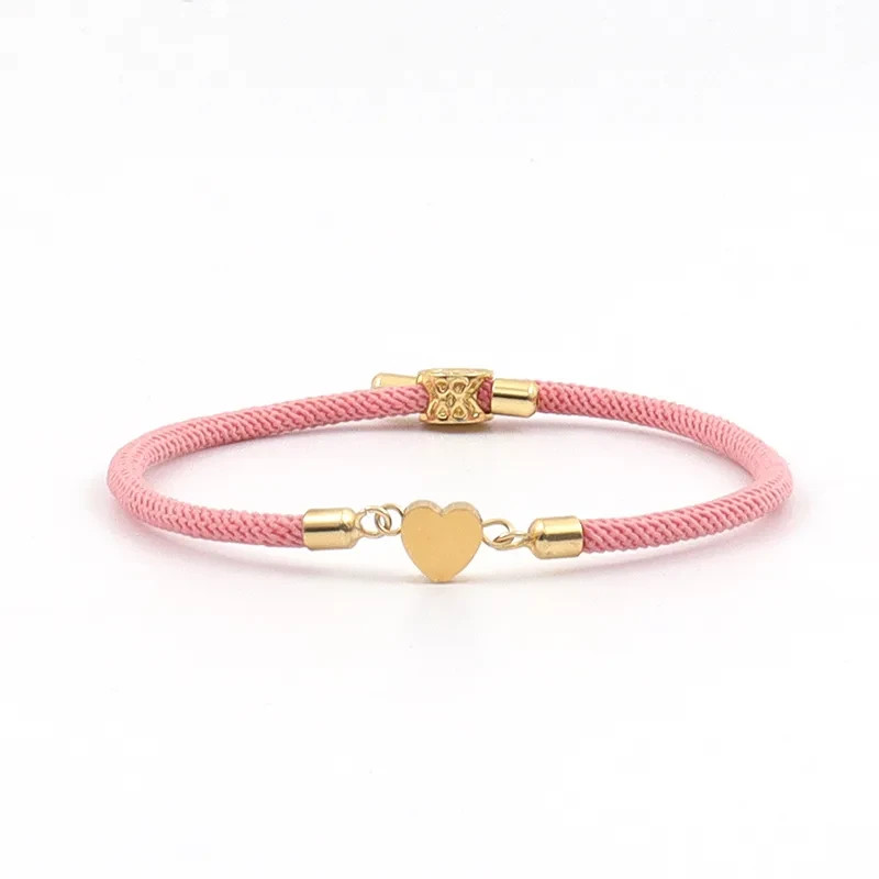 Classic Ladies Fashion Costume Rope Style Bracelet with Heart Design